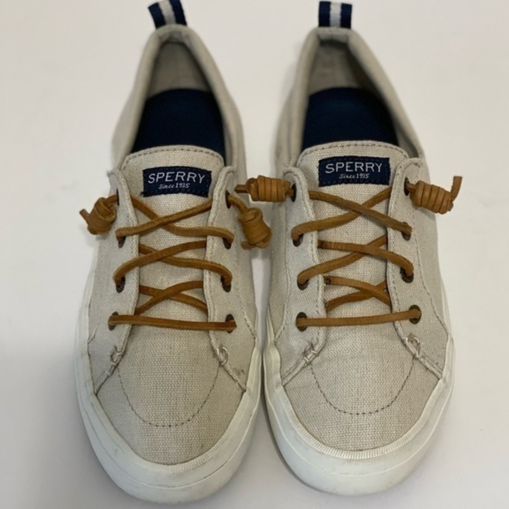 Sperry’s Slip-On Canvas Shoes with Leather Laces - Picture 11 of 11